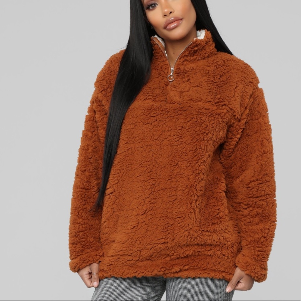 COZY COGNAC PULLOVER 🍂